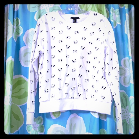 Forever 21 Tops - 3/$12- 🐼Forever 21 Panda Print Sweatshirt🐼